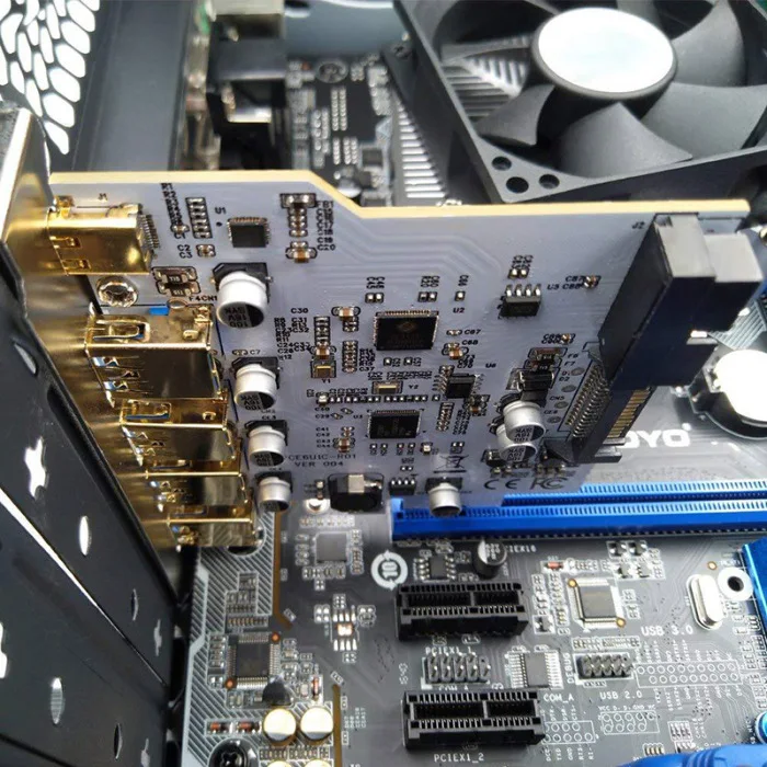 4-портовый USB 3,0 Тип-C 19PIN карты расширения Dual Core Позолоченный разъем GDeals