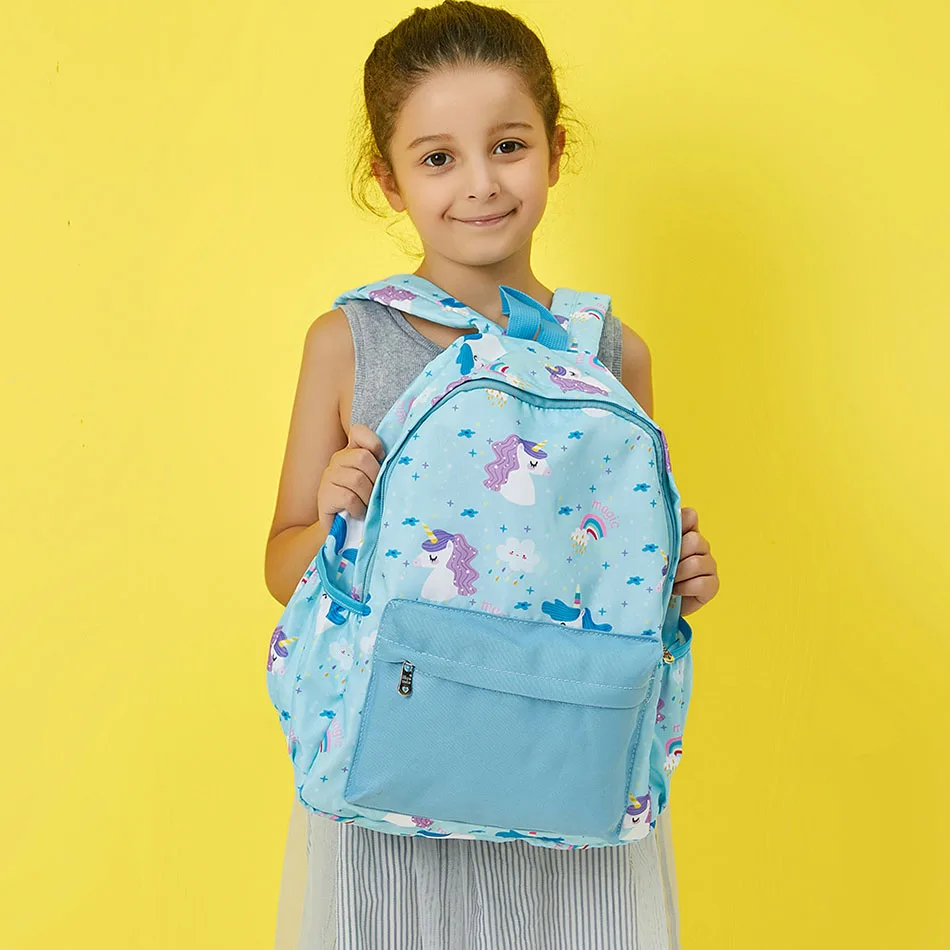 Back to School Unicorn Backpacks Children Cartoon Light Schoolbags