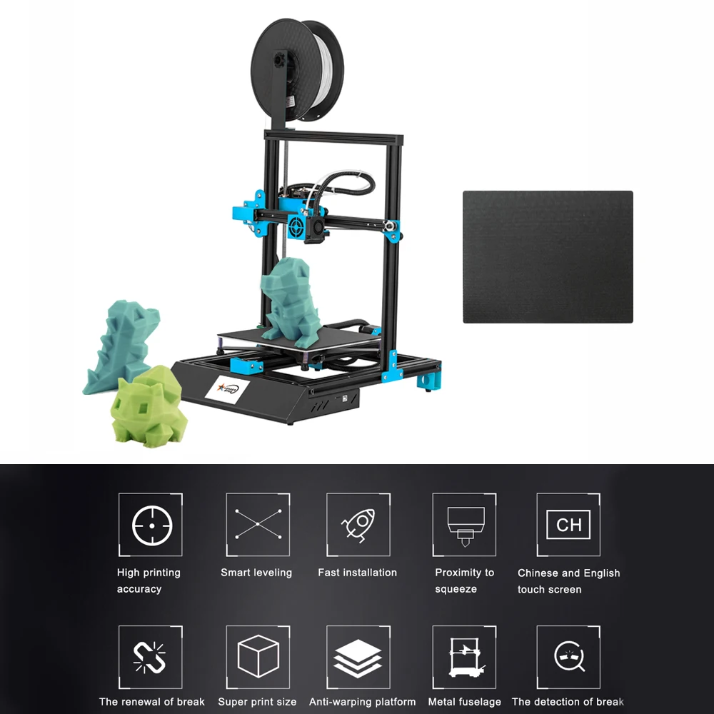Высокоточный 3d принтер 3,5 дюймов сенсорный экран DIY с функцией печати для дома и школы DIY ремесло