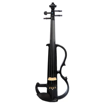 

4/4 Professional Handmade Electric Violin Set With Headphone For Children Play Game Education Christmas Birthday Gift -Black Red