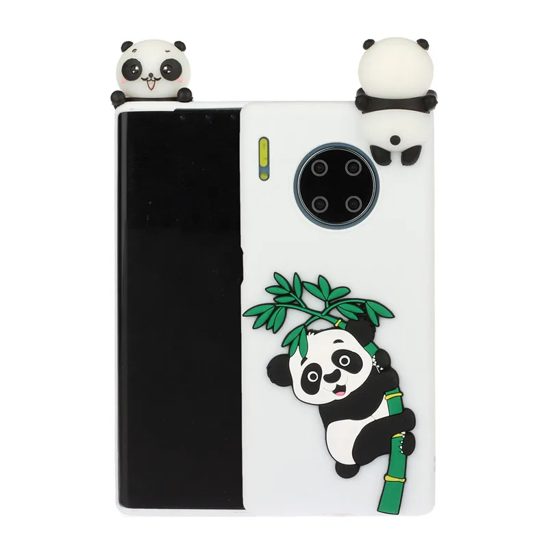 3D мягкий силиконовый чехол из ТПУ чехол для huawei mate 30 Pro Чехол Капа каваи Единорог панда чехол для huawei mate 30 Lite чехол Funda
