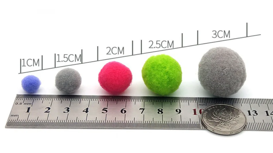 10-30 мм 250 шт смешанные цвета помпон шары домашние декоративные цветочные поделки diy игрушки аксессуары головной венок аксессуары для одежды