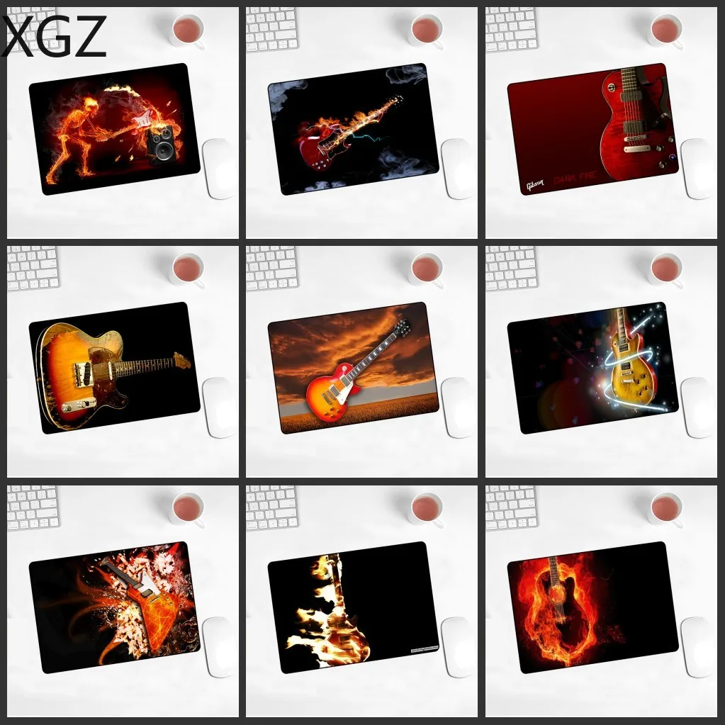 XGZ рекламный коврик для мыши 22x18 см для любителей музыки, любительская электрогитара, коврик для мыши, ноутбук, планшет, игровой плеер, коврик для мыши для Cs Go