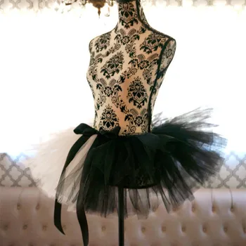 

Adult black and white panda dress performance Dance Dress Festival Party gauze puff skirt gauze Tutu Skirt