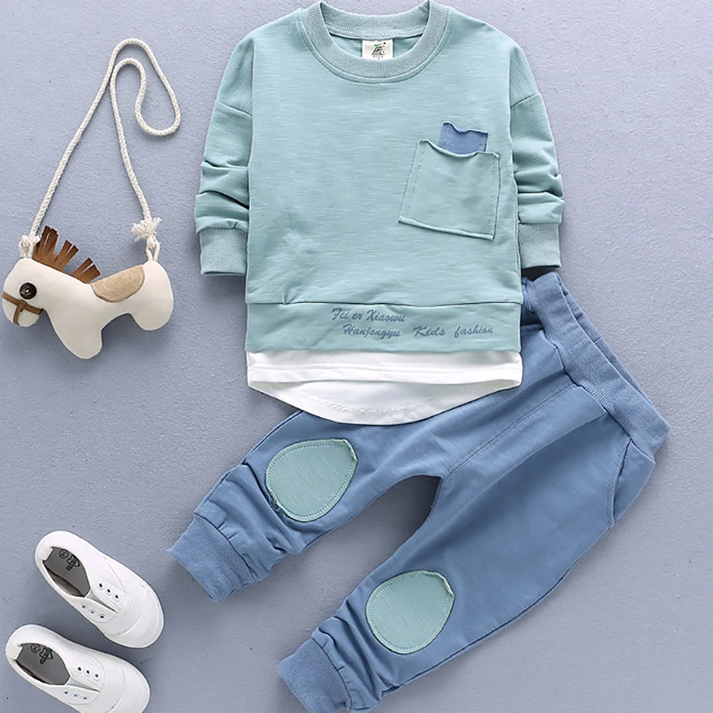 Children Clothing Set Baby Sets Children's Kids Autumn Summer Boy Outfit Sports Suit 1-4T Boys Girls Child Clothes | Детская одежда