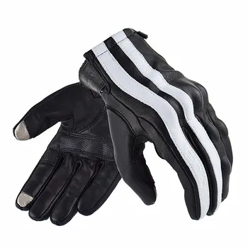

Touchscreen Motorcycle Gloves Retro Leather Full Finger Protection Motocross Glove Downhill Cycling Riding Racing Moto Gloves