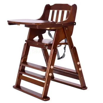 

Children Eat Chair Multi-functional Portable Baby Folding Chair Seat Baby Solid Wood Dining Chair For Dinner