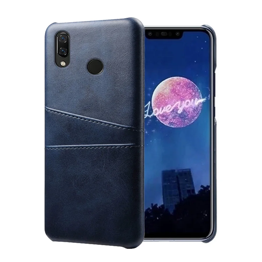 Роскошные кожаные чехлы для телефона с отделением карт Huawei P Smart Plus 2019 P20 P30 чехол