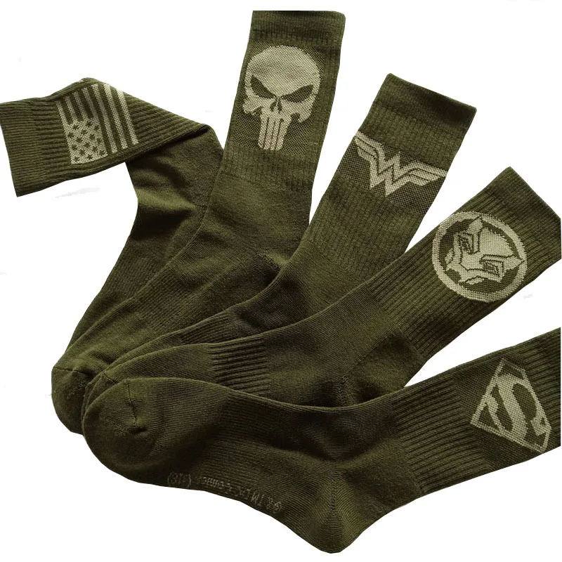 Удобные махровые носки унисекс; теплые высококачественные носки-тапочки с черепом, капитаном Америка, Суперменом, Бэтменом; носки для мужчин; подарок