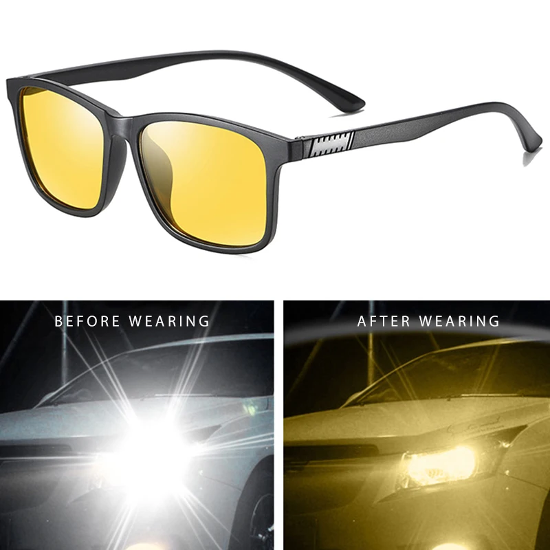 FUQIAN Light Weight TR90 Men Sun Glasses Classic Square Polarized Sunglasses For Male High Quality Driving Eyewear UV400 - Image 3