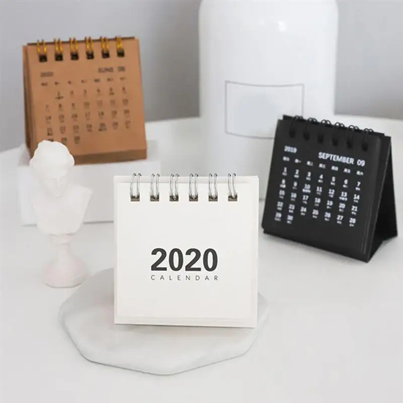3 шт. мини 2020 Настольный календарь DIY художественные поделки Рабочий стол простой