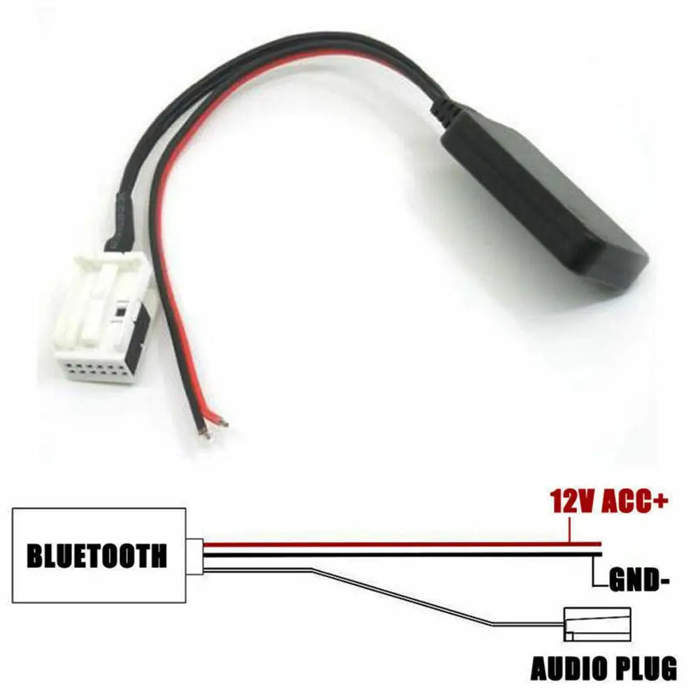 12 в контактный автомобильный Bluetooth аудиокабель адаптер AUX подходит для MCD RNS 510 RCD 200