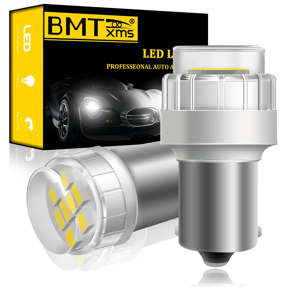 BMTxms 2 шт. P21W 1156 BA15S Canbus светодиодный DRL дневные ходовые огни для Kia Stonic Picanto MK2 JA Sportage 4