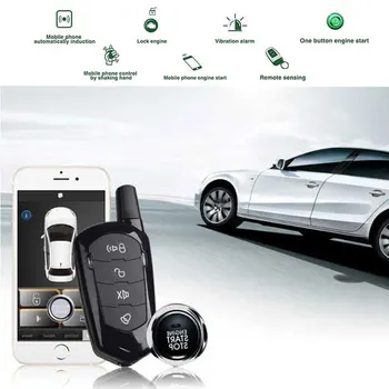 

Car Accessories Car Alarm Remote Start ignition auto-signaling Key Fob Alarm Keyless Entry System Autostart Start Stop Button