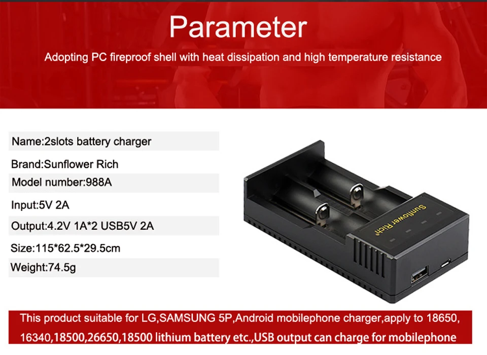 USB 18650 Смарт зарядное устройство литий-ионная 18650 26650 18350 14500 литиевая батарея зарядное устройство 18650 Внешний аккумулятор для зарядки телефона