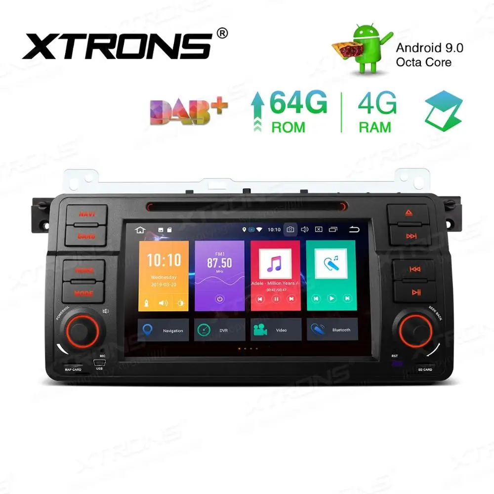 Sale 7" Android 9.0 Pie OS Car DVD Multimedia GPS Radio for BMW E46 1998-2006 & BMW E46 M3 2000-2006 with 4G/3G/WIFI Internet Support 2