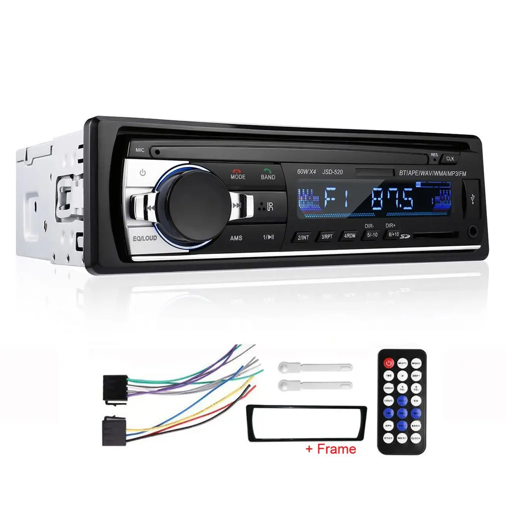 

Universal Design Car Radio LCD Display Car Stereo Audio In-Dash FM Aux Input Receiver USB MP3 Radio Player