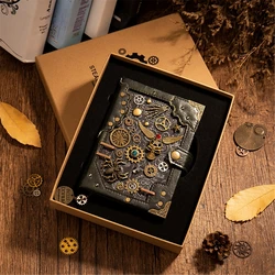 Steampunk Gear Retro Notebook niveau d'illustration fait à la main exquis nouveauté cadeau 