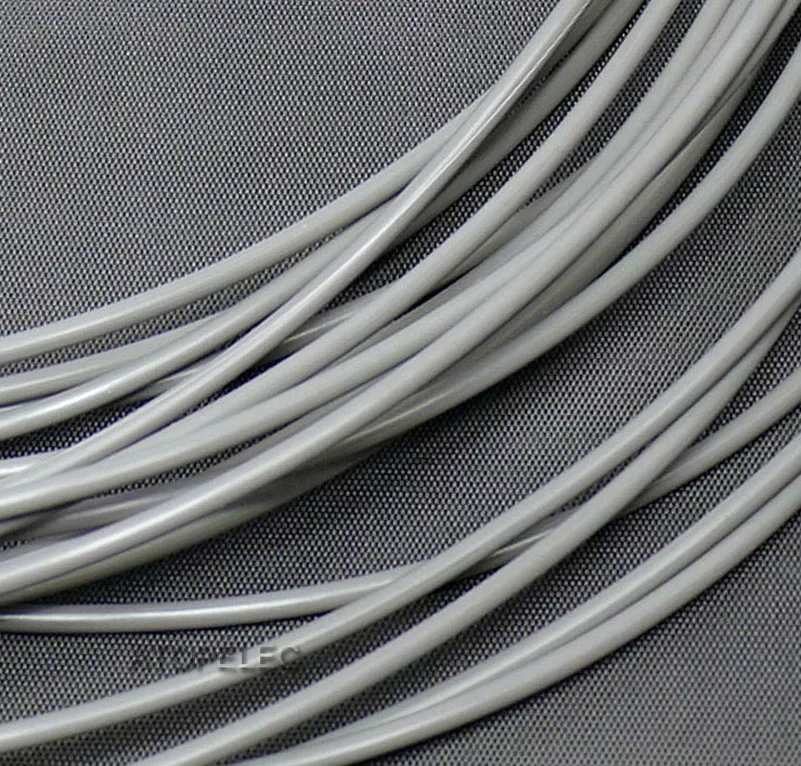 Серый 10 м id_2 мм od_3 мм PTFE трубка F4 труба для 3d принтера 1,75 мм нить RepRap Росток - Цвет: Серый