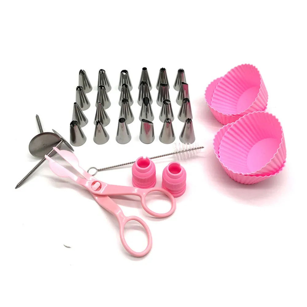 45 PCS Nozzles for Confectionery Bag Cake Icing Decorating Tools Confectionery Nozzles Cream Nozzles Reusable Pastry Bag