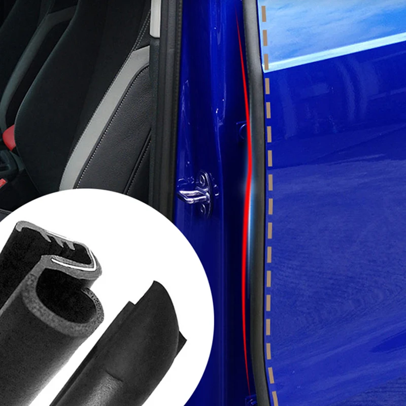 2Pcs/Lot Car Sound Insulation Rubber Sealing Strip For B Pillar Noise Windproof Door Seal Styling With | Автомобили и мотоциклы