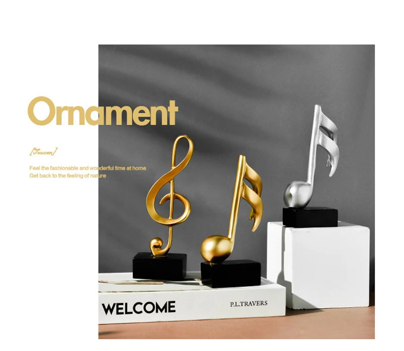 Musik Dekoration Noten Violinschlüssel