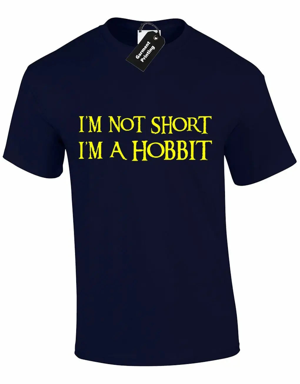 IM NOT короткая A HOBBIT Мужская футболка забавные Фродо качество дизайн TUMBLR шутка |
