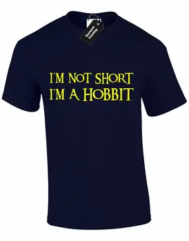 

IM NOT SHORT IM A HOBBIT MENS T SHIRT FUNNY FRODO QUALITY DESIGN TUMBLR JOKE