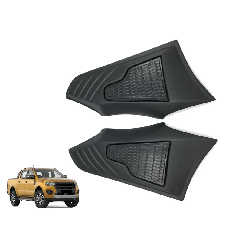 Car Side Vent Guard 2Pcs Car Side Vent Hood Guard Decoration Trim for Ford Ranger T6 T7