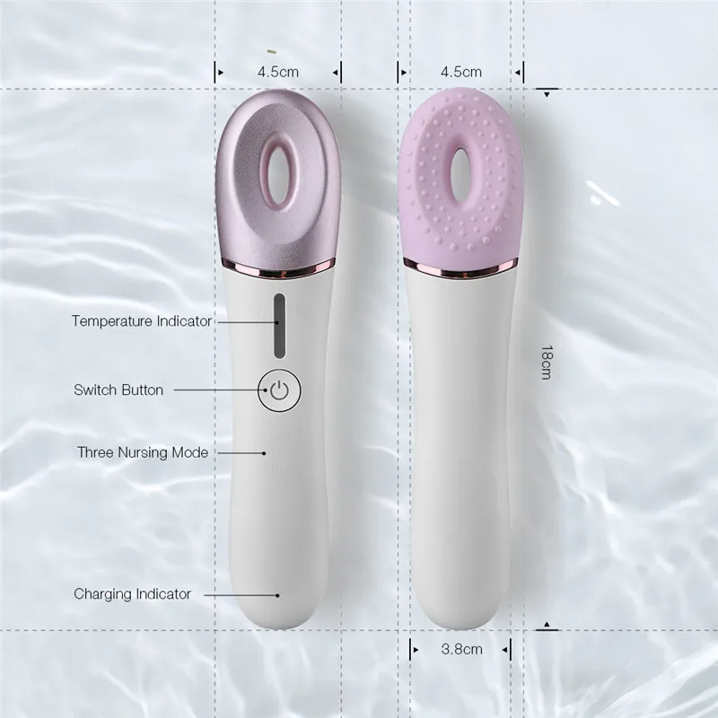 DIGOO DG-3380 Массажная палочка для глаз Уход за глазами горячая и холодная терапия+ Вибрационный массажер для глаз снимает мешки для глаз устройство 4 режима ухода
