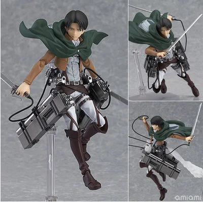 

Diffuse Dynamic Square Anime Figma 213 MF Attack on Titan Weier Heichou Levi Super Cute Cartoon Garage Kit