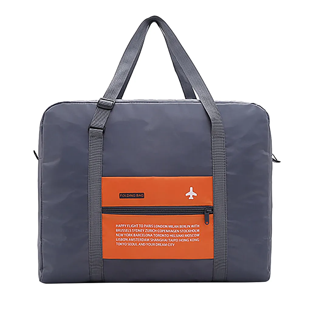 Новинка, 32L, большая Вместительная дорожная сумка для ручной клади, большой размер, складная сумка для переноски, дорожная сумка из нейлона, модная дорожная сумка - Цвет: OR