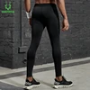 VANSYDICAL, pantalones de compresión para hombre, mallas para baloncesto con rayas reflectantes, pantalones de cintura elástica para hombre ► Foto 3/6