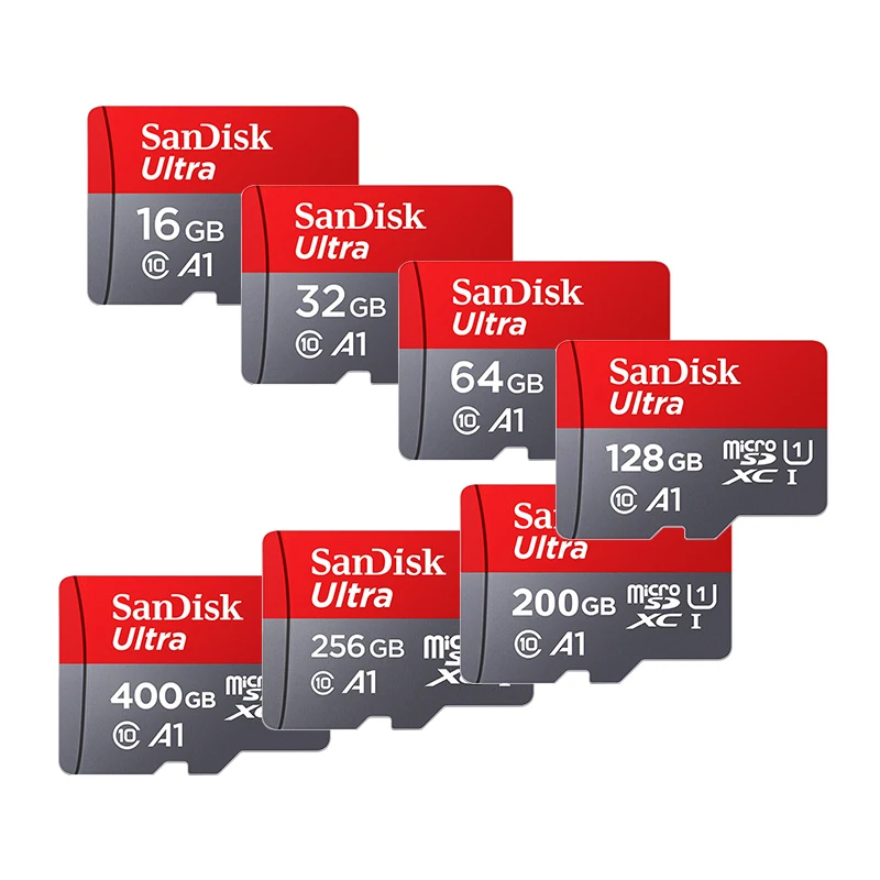 Карта памяти SanDisk Micro SD 16 ГБ 32 ГБ MicroSD TF карта 64 Гб 128 ГБ флеш-карты 200 ГБ 256 Гб класс 10 Micro SD карта