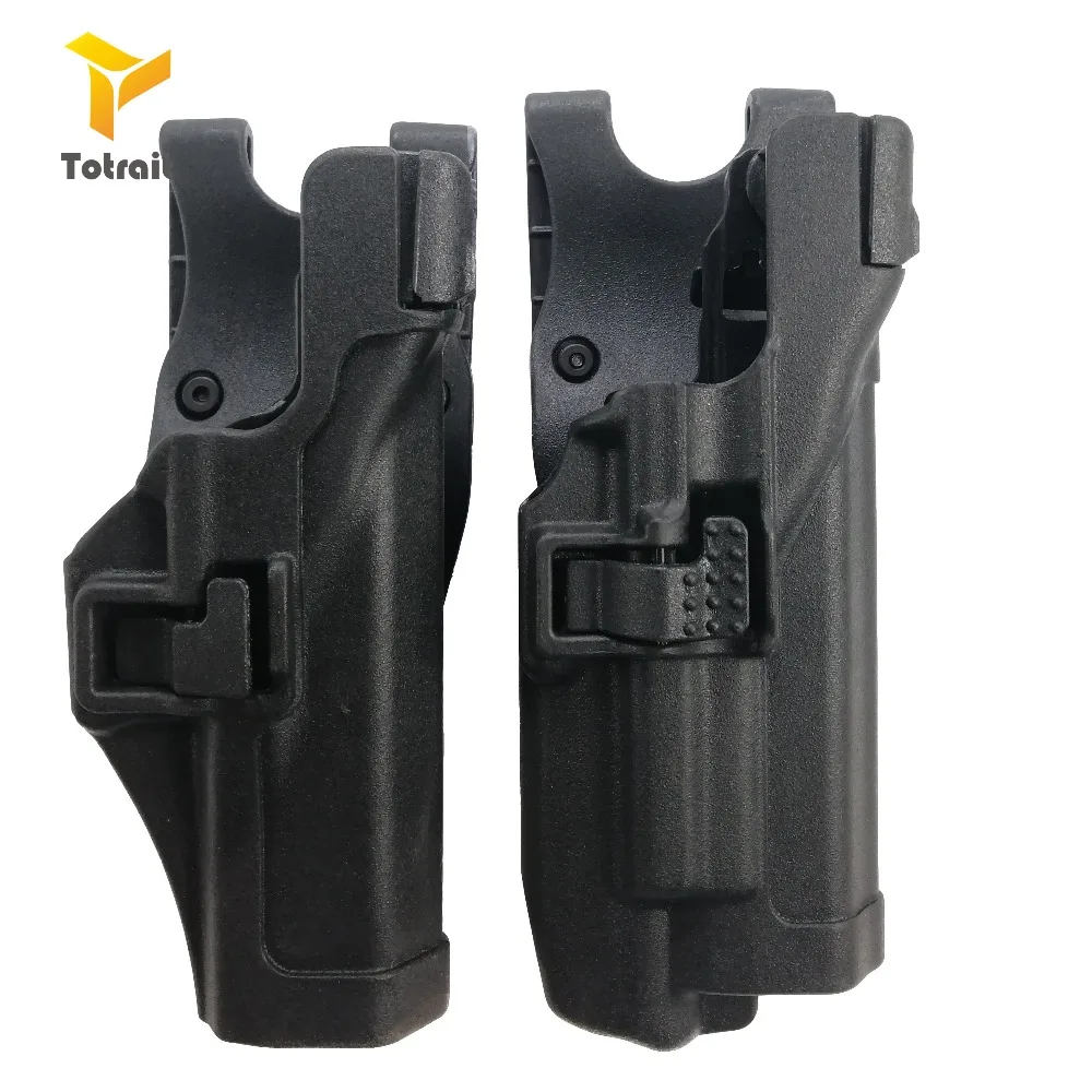 LV3 Tactical Gun Holster Glock 17 Belt Holster Military Army Pistol Gun Carry Case For Glock 17 19 22 23 31 32 Light Bearing