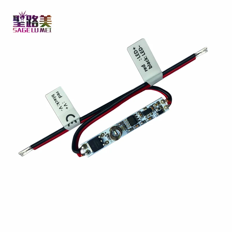DC12-24V одноцветный светодиодный мини-сенсорный диммер PCBA макс 3 А для 5 м 5050 3528 3835 5630