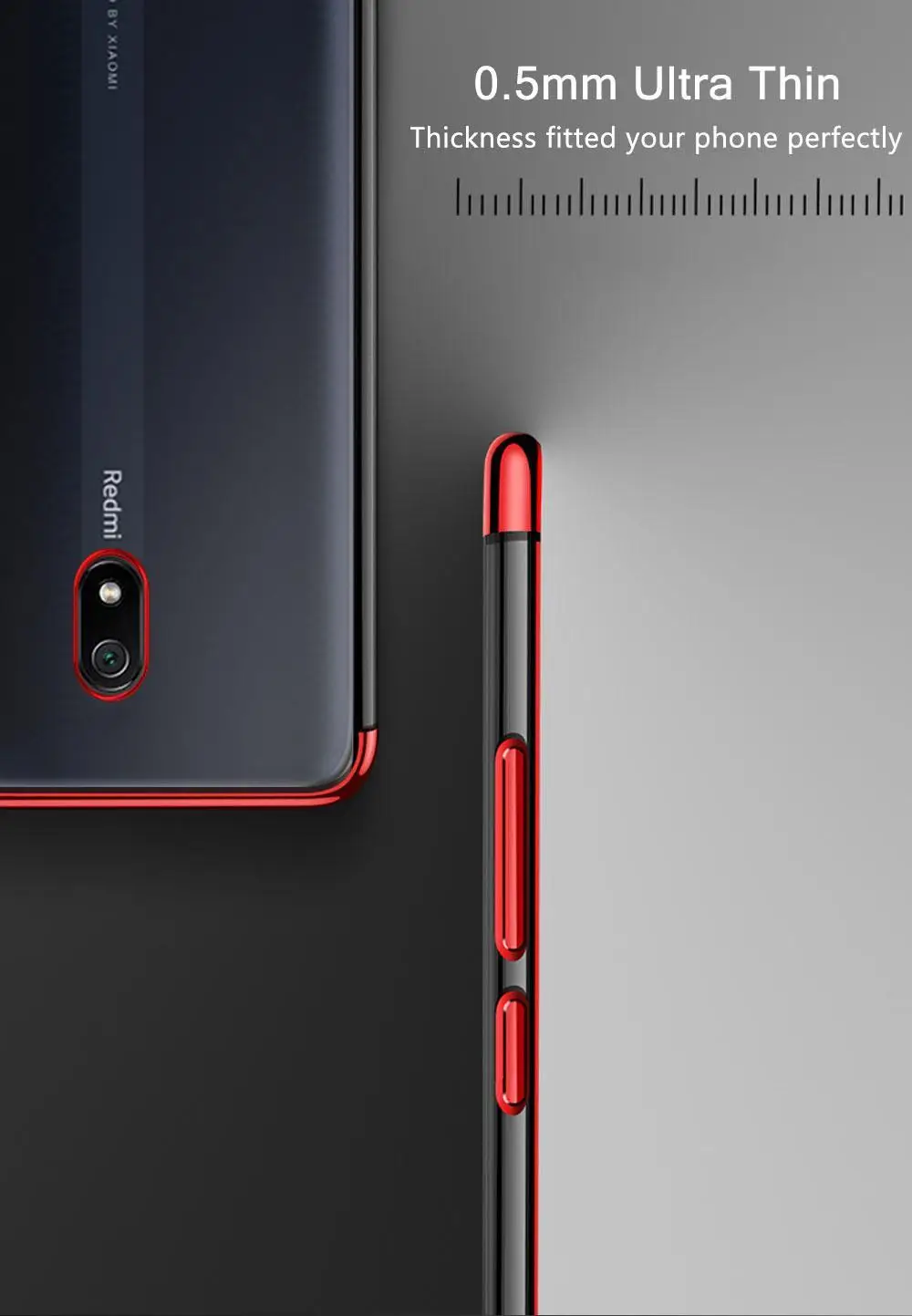 Силиконовый чехол-бампер из ТПУ с покрытием для Xiaomi Redmi 8, 8A, 7, 7A, чехол, мягкая задняя крышка для Redmi K20, Note 5, 6, 7, 8 Pro, защитный чехол