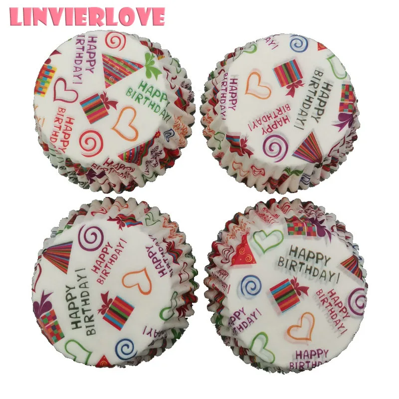 LINVIERLOVE 100 шт сделай сам форма для выпечки кексов красочный поднос подставка яиц