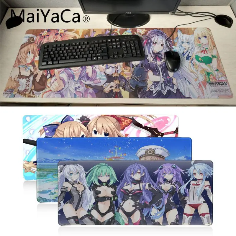 Maiyaca Hyperdimension Neptunia anime girl gamer play mats коврик для мыши большой игровой ноутбука