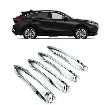 

For Toyota Harrier Venza 2020 2021 Car Door Handle Cover Cap Sticker Exterior Accessories ABS