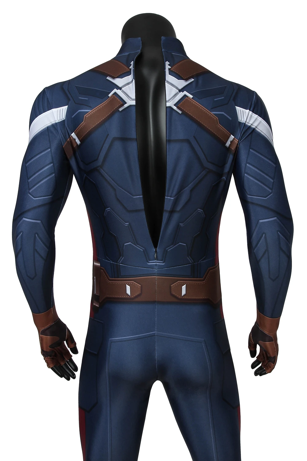 Капитан Америка зимний костюм воина Стива Роджерса косплей Мстители взрослый комбинезон для Хэллоуина 4D Zentai Косплей ONSEN
