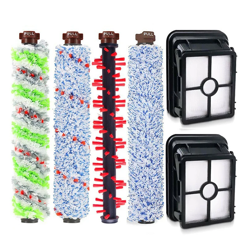 

6pcs Cleaning Filter Roll Floor Brushes Kit For Bissell Crosswave 1785 2306 Vacuum Cleaner Replacement Parts