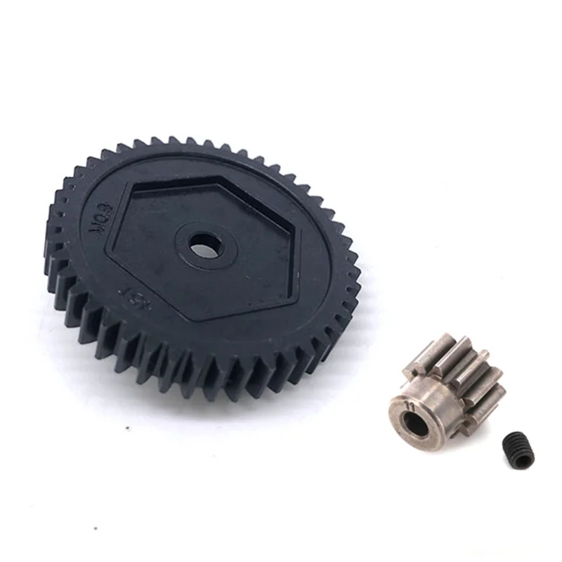 

Harden Steel Spur Gear 45T 0.8M 32P 8053 11T Motor Teeth For 1/10 RC Model Crawler Traxxas TRX-4 TRX4 TRX-6