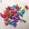 50Pcs/set Home Clear Acrylic Mini Pacifiers Baby Shower Party Favor Girl Boy Game Decor