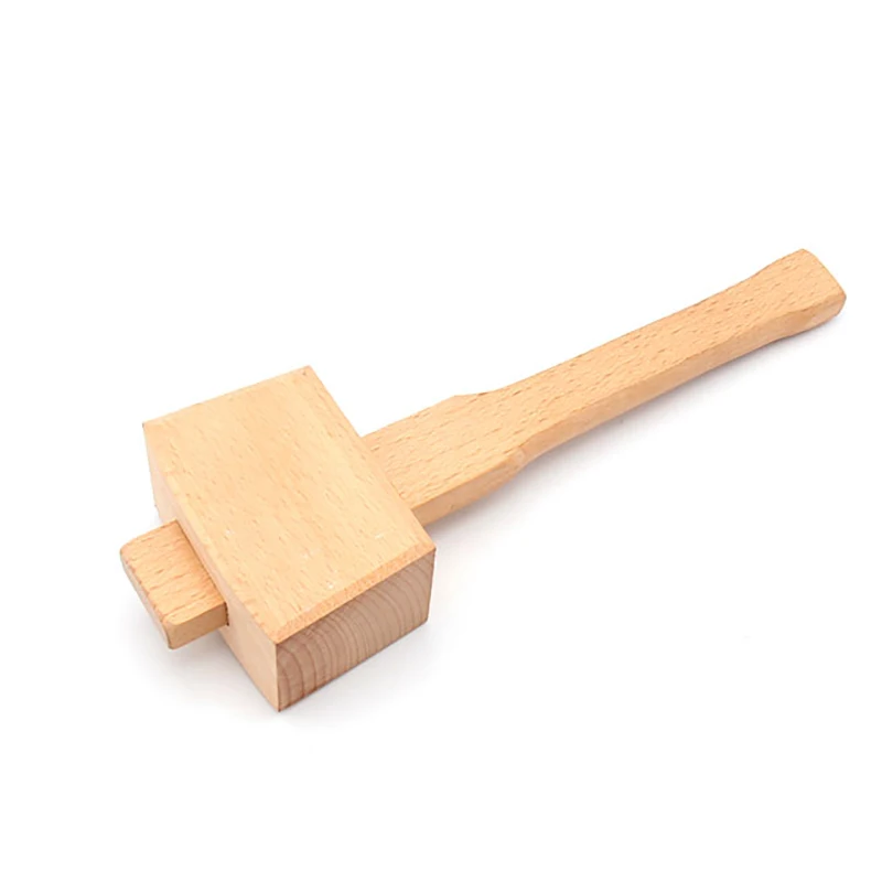 Solid Small BeechWood Carpenter Mallet Beat Wooden Hammer Rafter Woodworking Tools Hand | Инструменты