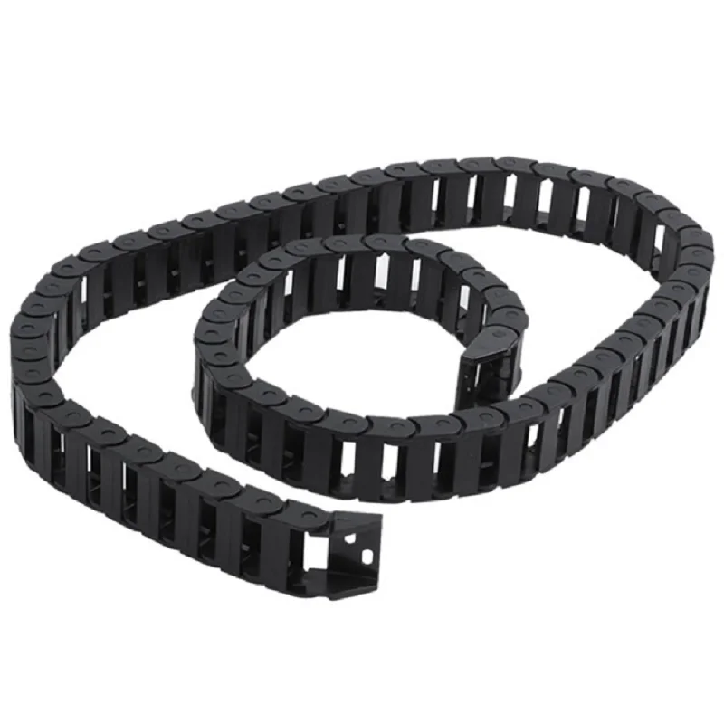 Chain Cables plastic cable chain cable carrier 10 x 20mm 1M Open On Both Side Plastic Towline Cable Drag Chain