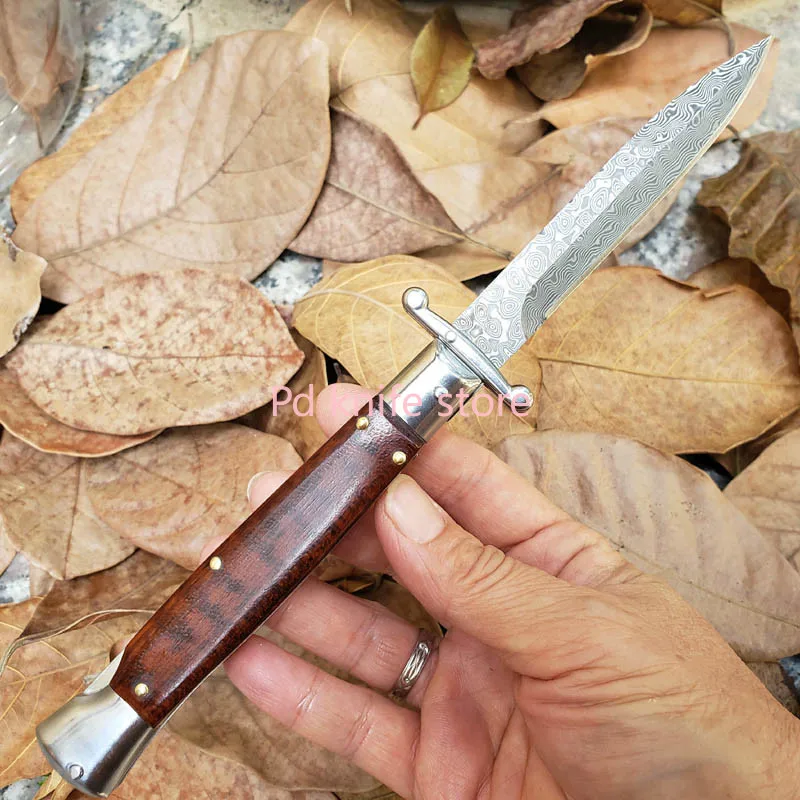 Италия Swinguard 440/дамасское лезвие Крестный отец Тонкий Тактический складной