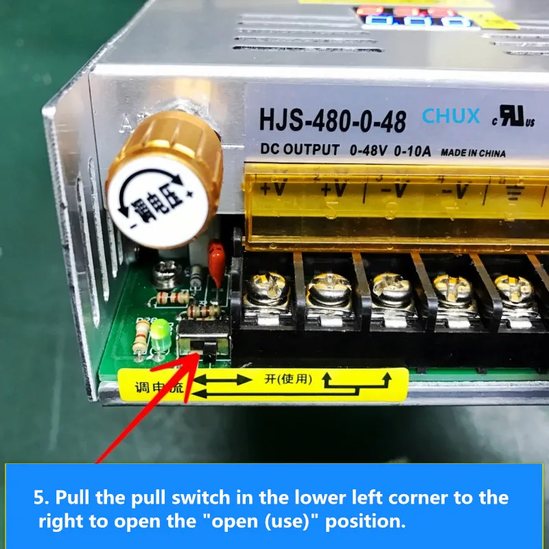 Fonte de Alimentação Comutada Ajustável, 80v, 120v, 220v