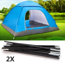 Vertvie Outdoor Camping Tents Accessories 7mm Camping Arc Tent Equipment 326/340/344/392cm Fiberglass Stick Tent Replacement 2PC