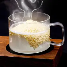 1350 мл прозрачная стеклянная чаша термостойкая суповая чаша большие фруктовые салатные пиалы для лапши рамен с крышкой микроволновая Печь Кухонные Принадлежности